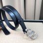 Gucci GG Marmont thin belt with crystals