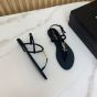 YSL Cassandra sandals in patent leather