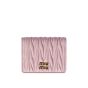MIU MIU Small matelassé nappa leather wallet