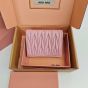 MIU MIU Small matelassé nappa leather wallet