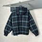 MIU MIU Plaid hoodie jacket