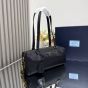 Prada Re-Nylon and leather medium top-handle bag with padlock