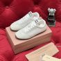 MIU MIU Plume mesh and suede sneakers