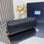 Prada Re-Nylon and leather medium top-handle bag with padlock