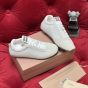 MIU MIU Plume mesh and suede sneakers