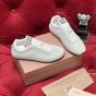 MIU MIU Plume mesh and suede sneakers