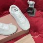 MIU MIU Plume mesh and suede sneakers