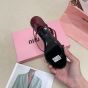 MIU MIU Patent leather sandals with buckles