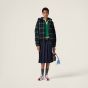 MIU MIU Plaid hoodie jacket