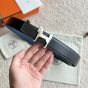 Hermès Panache belt buckle & Reversible leather strap 32 mm