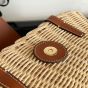 Celine TEEN COUFFIN IN WICKER AND NATURAL CALFSKIN