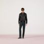 Gucci GG leather bomber jacket