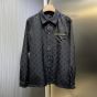 LV Monogram Moire Jacquard Silk Overshirt
