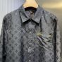 LV Monogram Moire Jacquard Silk Overshirt