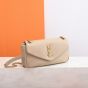 YSL CALYPSO small in plunged lambskin