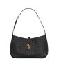 YSL LE 5 À 7 in crocodile-embossed shiny leather