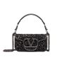 Valentino SMALL LOCÒ SHOULDER BAG WITH CRYSTALS