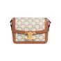 Celine TEEN TRIOMPHE BAG IN TRIOMPHE CANVAS AND CALFSKIN