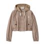 MIU MIU Vichy check technical fabric blouson jacket