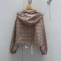 MIU MIU Vichy check technical fabric blouson jacket