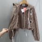 MIU MIU Vichy check technical fabric blouson jacket