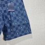 LV Embroidered Damier Denim Shorts