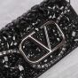 Valentino SMALL LOCÒ SHOULDER BAG WITH CRYSTALS