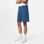 LV Embroidered Damier Denim Shorts