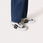 Valentino VL7N LOW-TOP SNEAKERS IN CALFSKIN AND MESH FABRIC WITH BANDS