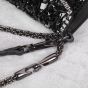 Valentino SMALL LOCÒ SHOULDER BAG WITH CRYSTALS