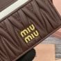 MIU MIU Matelassé nappa leather card holder