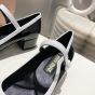 MIU MIU Two-tone patent leather Mary Jane pumps