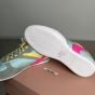 MIU MIU Gymnasium technical fabric and suede sneakers