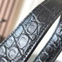 YSL LE 5 À 7 in crocodile-embossed shiny leather