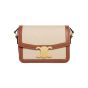 Celine TEEN TRIOMPHE BAG IN TEXTILE AND CALFSKIN