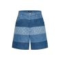 LV Striped Patchwork Denim Shorts