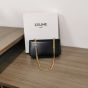 Celine CHAIN SHOULDER BAG CLAUDE WITH STRASS CLOSURE IN SHINY CALFSKIN