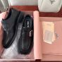 MIU MIU Leather shoes with buckle