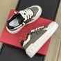 Valentino ONE STUD XL LOW-TOP SNEAKER IN NAPPA LEATHER AND JACQUARD TOILE ICONOGRAPHE TECHNICAL FABRIC