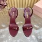 MIU MIU Patent leather sandals
