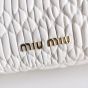 Miu Miu Iconic Crystal Cloqué Nappa leather bag