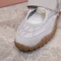 MIU MIU Tyre technical fabric and suede ballerinas