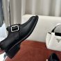 MIU MIU Leather shoes with buckle