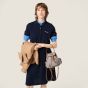 MIU MIU Canvas and leather backpack