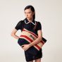 MIU MIU Raffia-effect woven tote bag