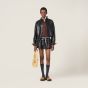MIU MIU Plongé nappa leather shirt