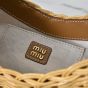 MIU MIU Wander wicker handbag