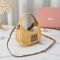MIU MIU Wander wicker handbag
