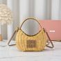 MIU MIU Wander wicker handbag