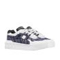 Valentino ONE STUD XL LOW-TOP SNEAKER IN DENIM-EFFECT TOILE ICONOGRAPHE JACQUARD FABRIC